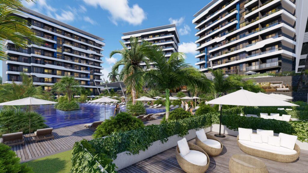 Luxury Beachfront Apartments for sale in Alanya Okurcalar