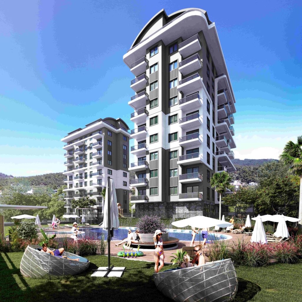 New Apartments For Sale in Avsallar, Alanya - Modern Design in a Serene Location
